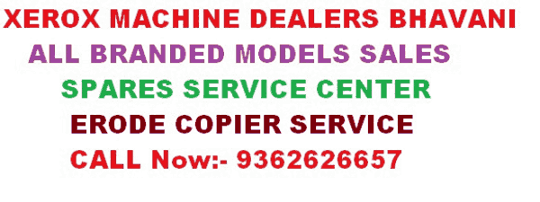 Erode Copier Service Xerox Machine Dealers in bhavani